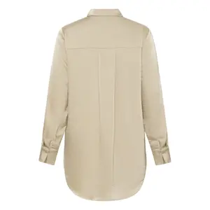 Women's long sleeve blouse KAFFE Curve KCRora image-1