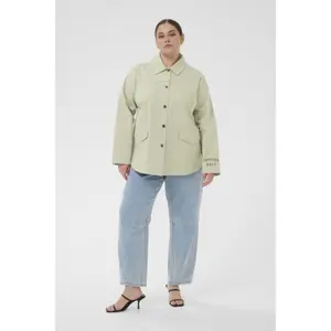 Women's overshirt KAFFE Curve Cicana image-1
