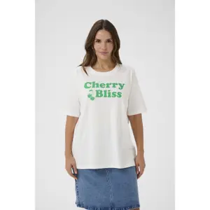 Women's T-shirt KAFFE Curve Chari image-1