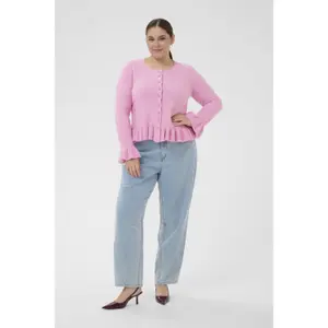 Women’s Ruffle Cardigan KAFFE Curve KCEmmi image-1