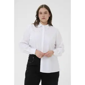 Women's long sleeve shirt KAFFE Curve Janni image-1