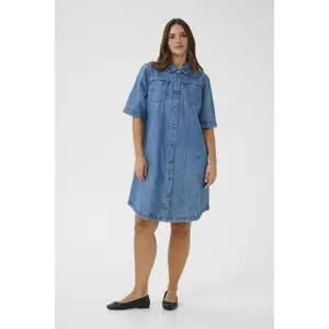 Women's denim dress KAFFE Curve KCvalia image-1