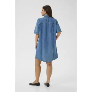 Women's denim dress KAFFE Curve KCvalia image-4
