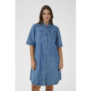 Women's denim dress KAFFE Curve KCvalia image-2