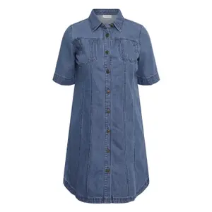 Women's denim dress KAFFE Curve KCvalia image-0