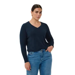 Jersey de manga larga para mujer KAFFE Curve Lizzy NO image-1
