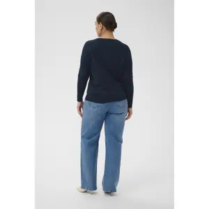 Jersey de manga larga para mujer KAFFE Curve Lizzy NO image-3