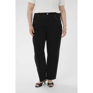 Women's twill Trousers KAFFE Curve KCbrennKCBrenn image-1