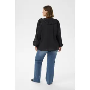 Women's blouse KAFFE Curve Lana Frill image-4