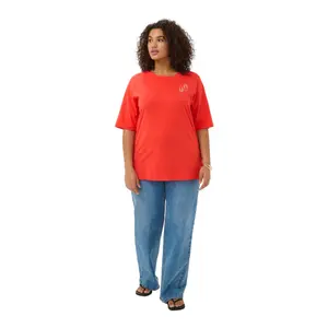Γυναικείο T-shirt KAFFE Curve KCAlana image-1