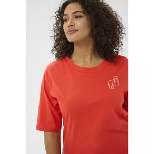 Γυναικείο T-shirt KAFFE Curve KCAlana image-5
