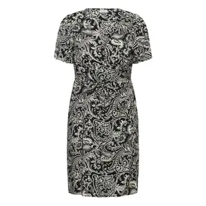 Wrap dress for women KAFFE Curve KCberry image-0