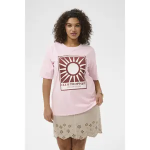Γυναικείο T-shirt KAFFE Curve KCKelia image-1