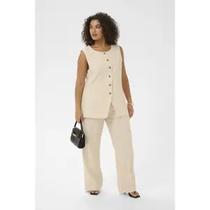 Sleeveless jacket for women KAFFE Curve KCAnetti image-2