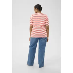 Γυναικείο T-shirt KAFFE Curve Lia image-4