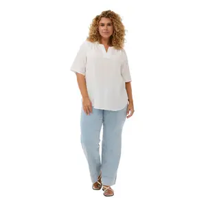 Women's Wide Leg Jeans KAFFE Curve KCMalia image-1
