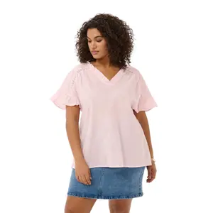Γυναικείο T-shirt KAFFE Curve KCValeria image-1