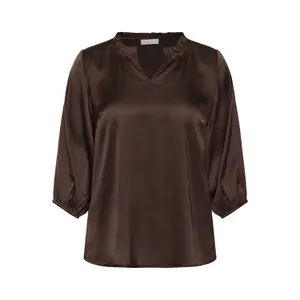 Women's blouse KAFFE Curve Amira Frill image-0