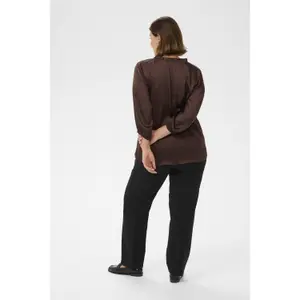 Women's blouse KAFFE Curve Amira Frill image-4