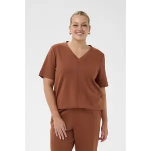 Women's T-shirt KAFFE Curve KCannia image-2