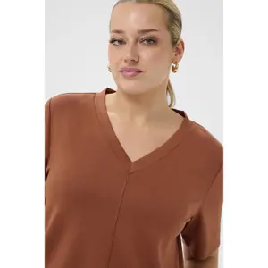 Women's T-shirt KAFFE Curve KCannia image-5