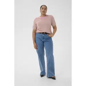 Women's knitted sweater KAFFE Curve Lizzy NO image-1