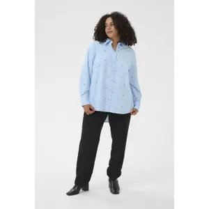 Women's blouse KAFFE Curve KCGiuly Heart image-1
