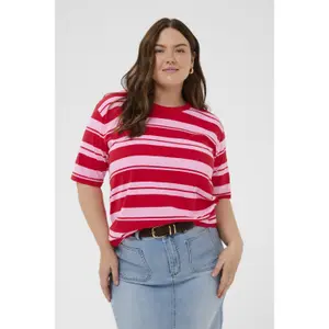 Women's T-shirt KAFFE Curve KCWinni image-1