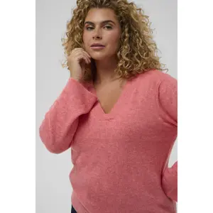 Women's V-neck sweater KAFFE Curve Cjilanda image-5