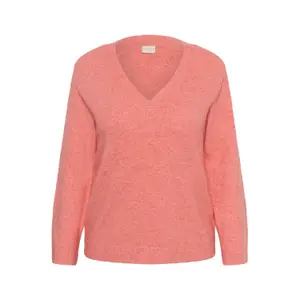 Women's V-neck sweater KAFFE Curve Cjilanda image-0