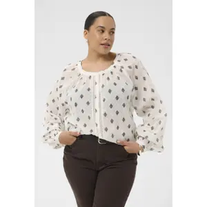 Women's long sleeve shirt KAFFE Curve Wily image-1