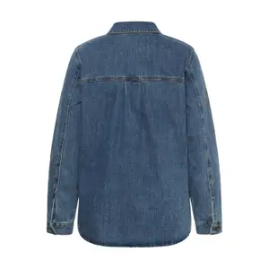 Women's long sleeve shirt KAFFE Curve Kcastelia image-3