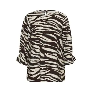 Long sleeve blouse for women KAFFE Curve Vika image-0