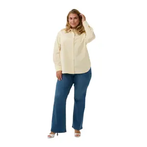 Women's long sleeve shirt KAFFE Curve Kcesther image-1
