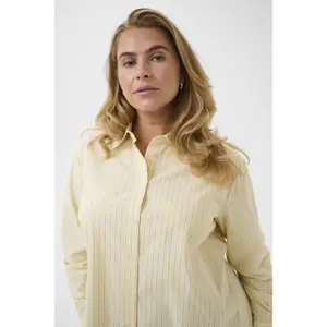 Women's long sleeve shirt KAFFE Curve Kcesther image-5