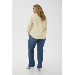 Women's long sleeve shirt KAFFE Curve Kcesther image-4
