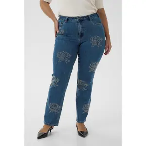 Women's regular jeans KAFFE Curve Kcastelia image-2