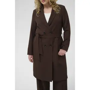 Women's long blazer KAFFE Curve KCluma image-1