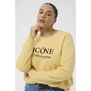 Sweatshirt woman KAFFE Curve Roselda image-5