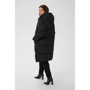 Women's long hooded down jacket KAFFE Curve Nikole image-2