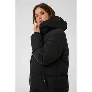 Women's long hooded down jacket KAFFE Curve Nikole image-4