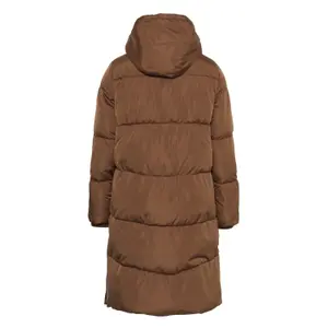 Women's long hooded down jacket KAFFE Curve Nikole image-5