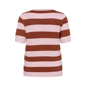 Γυναικείο πουκάμισο με ανοιχτό λαιμό KAFFE Curve Regitta Stripe image-5