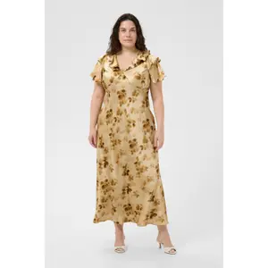 Women's dress KAFFE Curve Kcjamie Frill image-1