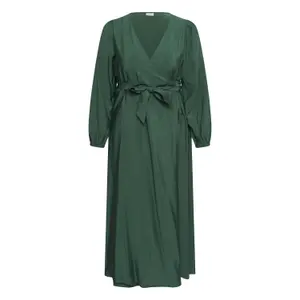 Wrap dress for women KAFFE Curve Kcruby image-0