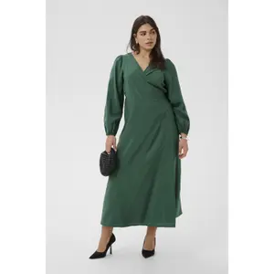 Wrap dress for women KAFFE Curve Kcruby image-1