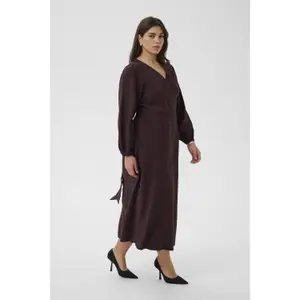 Wrap dress for women KAFFE Curve Kcruby image-5
