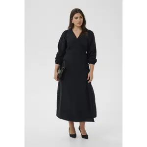 Wrap dress for women KAFFE Curve Curve Kcruby image-1