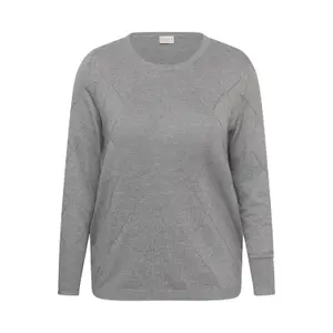 Woman sweater KAFFE Curve Lizzy Argyle image-1