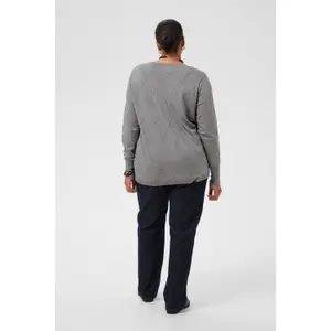 Woman sweater KAFFE Curve Lizzy Argyle image-5